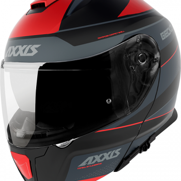 Шлем-модуляр AXXIS Helmets GECKO SV CONSUL B5 RED