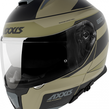 Шлем-модуляр AXXIS Helmets GECKO SV CONSUL C6 GREEN