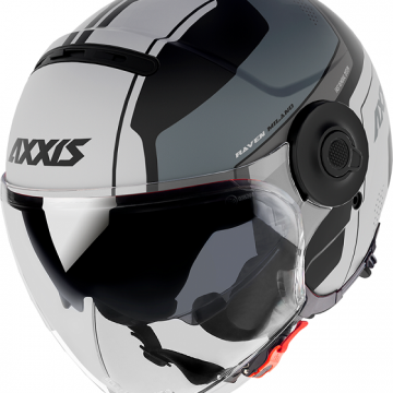 Шлем открытый AXXIS Helmets RAVEN SV MILANO B0 WHITE