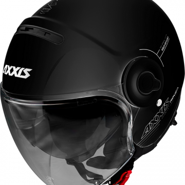 Шлем открытый AXXIS Helmets RAVEN SV SOLID A1 BLACK