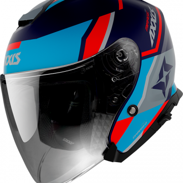 Шлем открытый AXXIS Helmets MIRAGE SV DAMASKO C7 BLUE