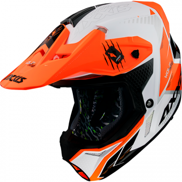 Шлем кроссовый AXXIS Helmets WOLF STARTRACK A4 FLUOR ORANGE