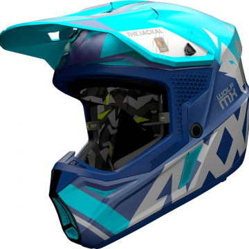 Шлем кроссовый AXXIS Helmets WOLF JACKAL C7 BLUE