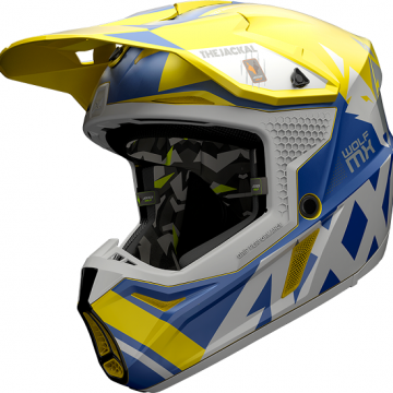 Шлем кроссовый AXXIS Helmets WOLF JACKAL A3 BLUE