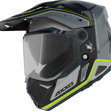 Шлем кроссовый AXXIS Helmets WOLF DS ROADRUNNER B2 GRAY