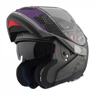 Шлем-модуляр ATOM SV ADVENTURE A2 матовый серый